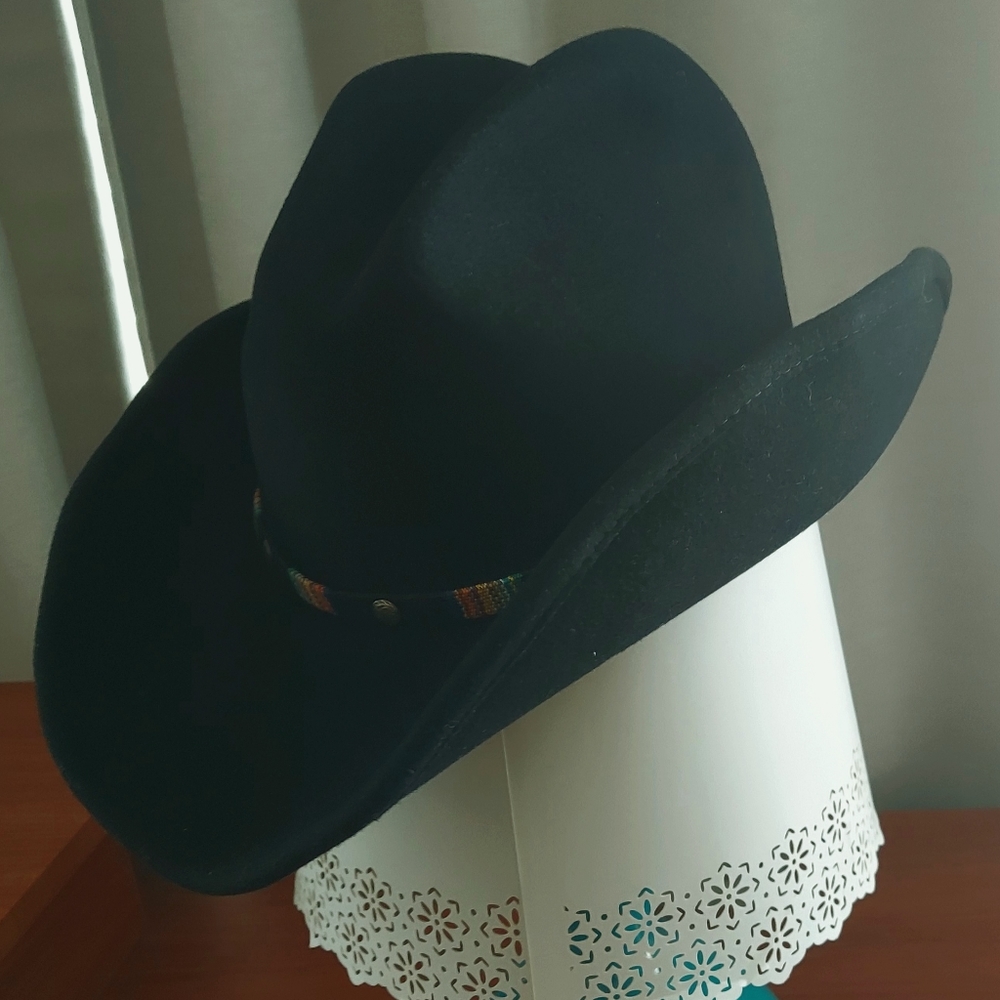 Vintage Bailey elkhorn cowboy hat 100% wool